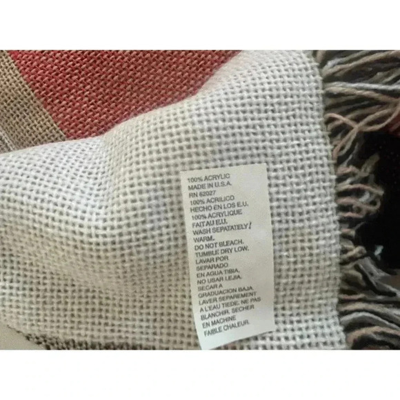 VTG 1993 Warner Brothers Tasmanian Devil In Love Throw Blanket Tassels - Picture 4 of 5